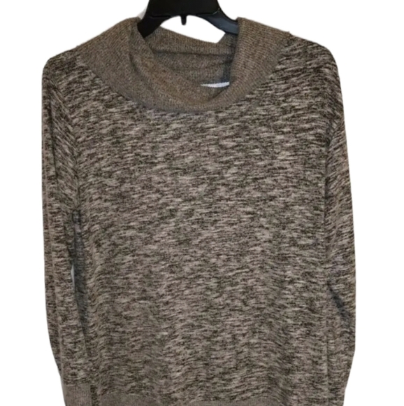 Cato est 1946 Free Spirit large Heather grey charcoal l/s knit top new - Picture 1 of 10
